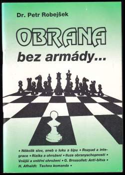 Petr Robejšek: Obrana bez armády--