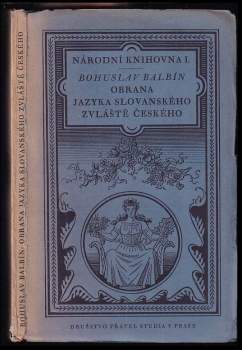 Obrana jazyka slovanského zvláště českého