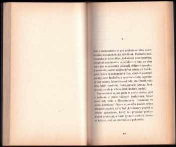 G. H Hardy: Obrana matematikova