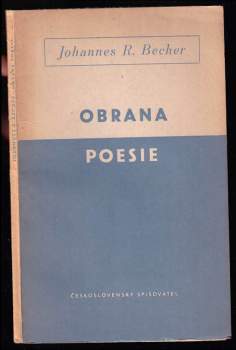 Obrana poesie - výbor