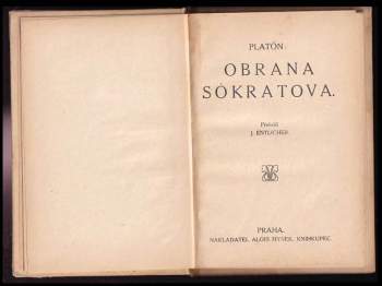 Platón: Obrana Sókratova