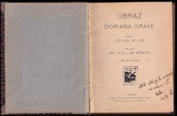 Oscar Wilde: Obraz Doriana Graye