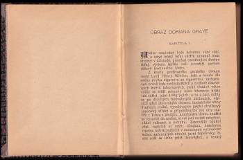 Oscar Wilde: Obraz Doriana Graye