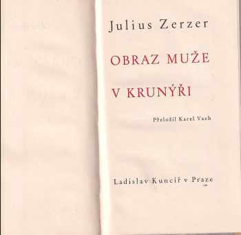 Julius Zerzer: Obraz muže v krunýři