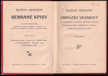 Božena Němcová: Obrázek vesnický