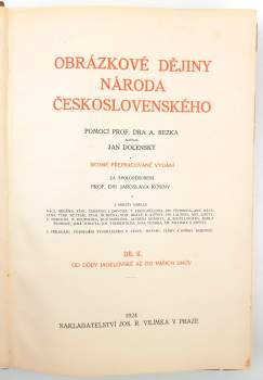 Jan Dolenský: Obrázkové dějiny národa československého