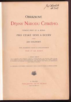 Jan Dolenský: Obrázkové dějiny národu českého