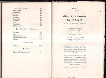 Karel Čapek: Obrázky z domova