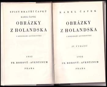 Karel Čapek: Obrázky z Holandska