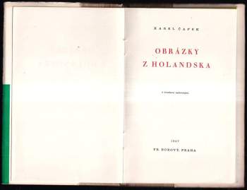Karel Čapek: Obrázky z Holandska
