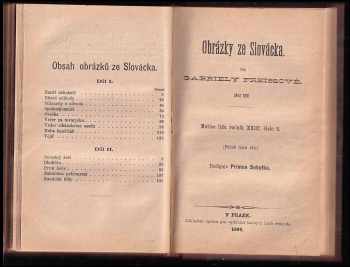 Gabriela Preissová: Obrázky ze Slovácka