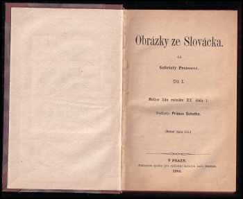 Gabriela Preissová: Obrázky ze Slovácka