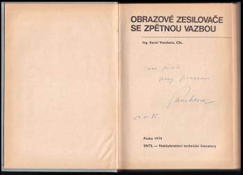 Karel Vambera: Obrazové zesilovače se zpětnou vazbou