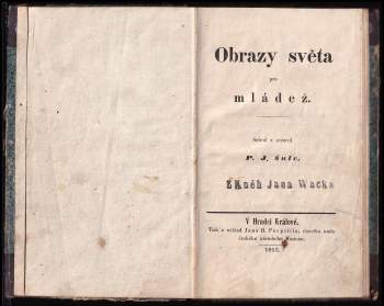Pavel J Šulc: Obrazy světa pro mládež