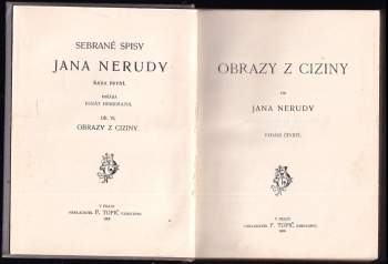 Jan Neruda: Obrazy z ciziny
