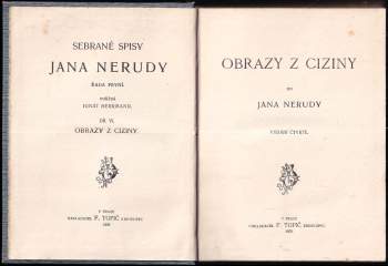 Jan Neruda: Obrazy z ciziny