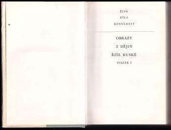 Nikolaj Michajlovič Karamzin: Obrazy z dějin Říše ruské