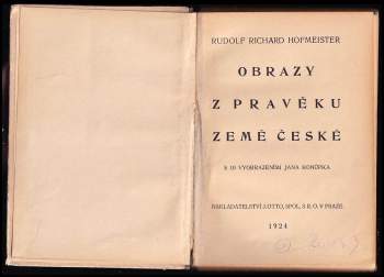 Rudolf Richard Hofmeister: Obrazy z pravěku země české