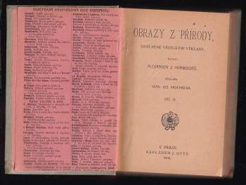 Alexander von Humboldt: Obrazy z přírody