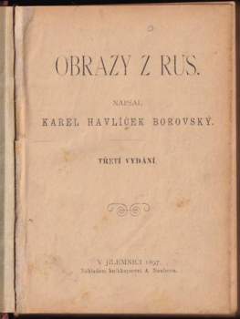 Karel Havlíček Borovský: Obrazy z Rus