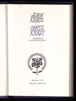 John Keats: Obrys krásy