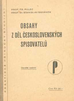 Obsahy z děl českých spisovatelů