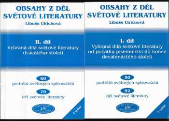 KOMPLET Libuše Ulrichová 2X Obsahy z děl světové literatury + Obsahy z děl světové literatury