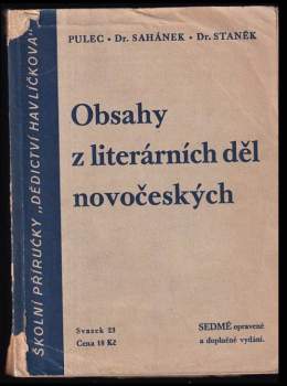 Obsahy z literárních děl novočeských