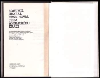 Bohumil Hrabal: Obsluhoval jsem anglického krále