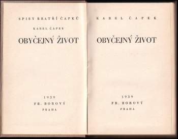 Karel Čapek: Obyčejný život