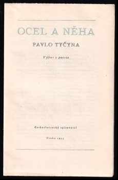 Pavlo Tyčyna: Ocel a něha