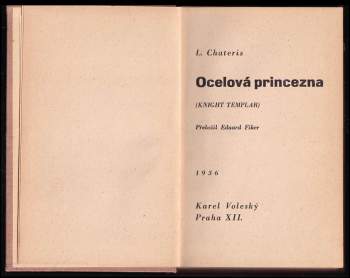 Leslie Charteris: Ocelová princezna