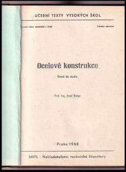Josef Bužga: Ocelové konstrukce