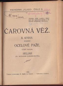 Alexandr Batěk: Čarovná věž