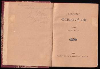 Zane Grey: Ocelový oř