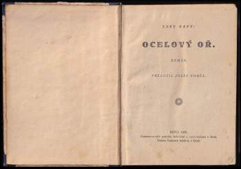 Zane Grey: Ocelový oř