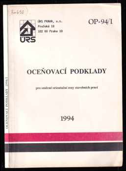 Oceňovací podklady pro směrné orientační ceny stavebních prací