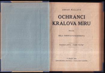 Edgar Wallace: Ochránci králova míru