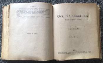 V. Ludikar: Oči, jež neumí lhat, 1. - 3. díl