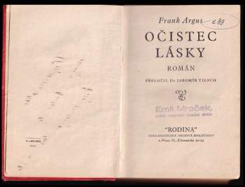 Frank Hanuš Argus: Očistec lásky