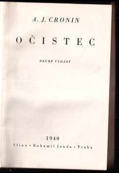 A. J Cronin: Očistec