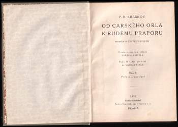 Petr Nikolajevič Krasnov: Od carského orla k rudému praporu