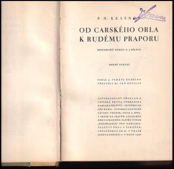P.N Krasnov: Od carského orla k rudému praporu