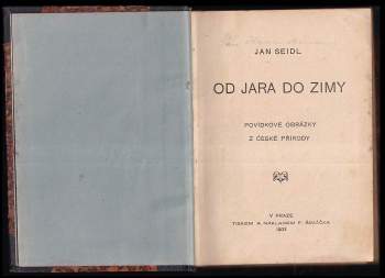Jan Seidl: Od jara do zimy