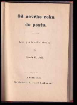 Josef Kajetán Tyl: Od Nového roku do postu