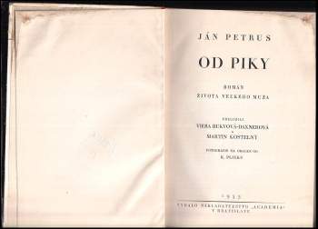 Jan Petrus: Od piky