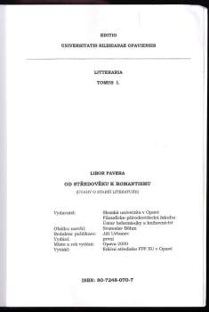 Libor Pavera: Od středověku k romantismu