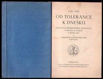 Od tolerance k dnešku