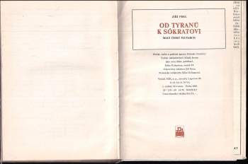 Jiří Frel: Od tyranů k Sókratovi