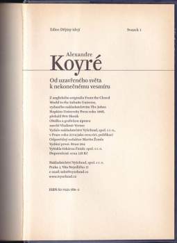 Alexandre Koyré: Od uzavřeného světa k nekonečnému vesmíru